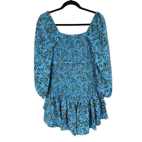 Likely Dress Darby ruffled minidress blue size 6 - Picture 5 of 5